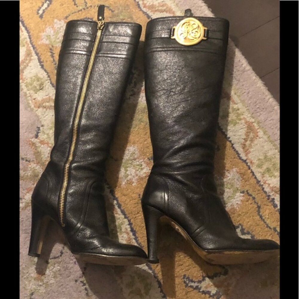 💯% Real Leather Knee High Boots - Luxurios - Picture 4 of 16